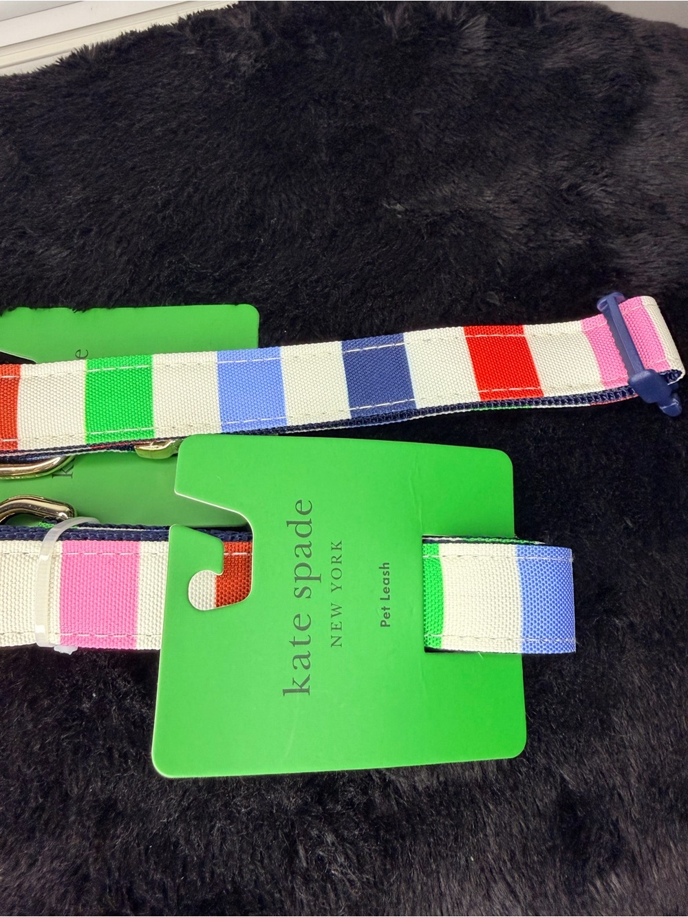 Kate Spade Striped Pet Leash and Collar Set - Multicolor - Picture 3 of 6